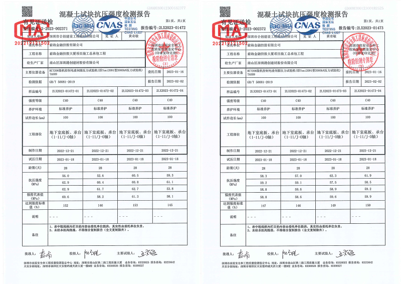 2022.12.8 標(biāo)養(yǎng)報(bào)告（地下室底板、承臺(tái)